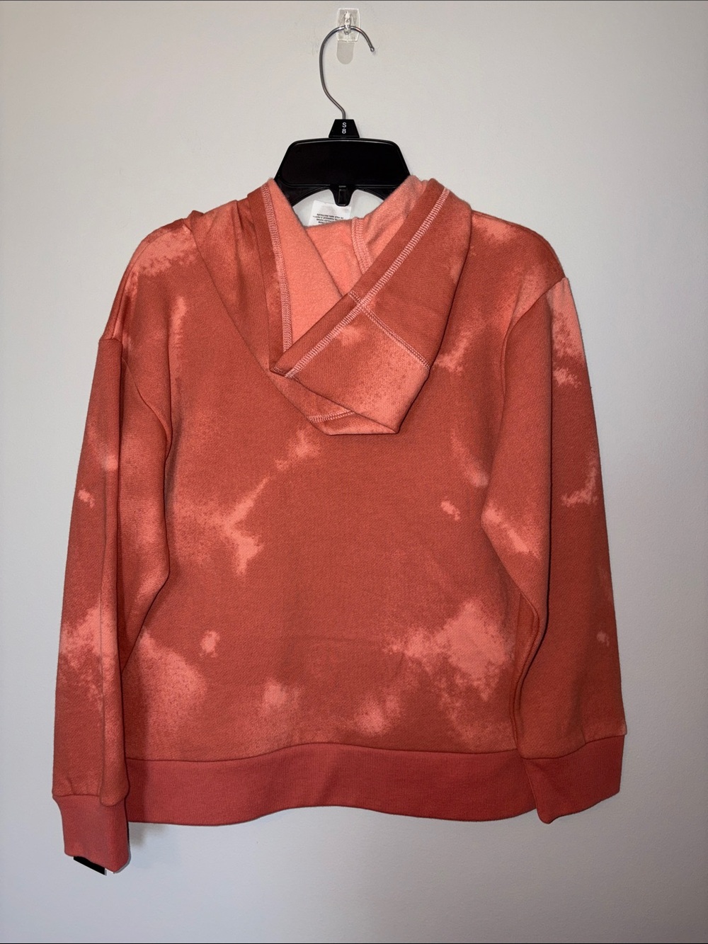 NWT adidas Kids Hoodie in Rust Orange Tie-Dye - Picture 5 of 5